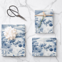 Vinter Wonderland: Blue and White Julgran