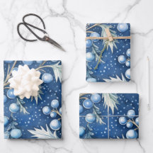 Vinter Wonderland: Blue and White Julgran