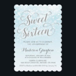 Vinter Wonderland Blue Girl Sexton 16:e födelsedag Inbjudningar<br><div class="desc">Blue and silver Sweet sixteen inbjudan till ett "Winter Wonderland" temat 16:e födelsedagsfesten. Made för att matcha min blå vintersnöflingsamling. Den här samlingen innehåller även inbjudningar till möhippa- och babydusch/sprinkle,  infogningar,  skyltar,  party-dekorationer,  favorittaggar och många fler! Om du har några frågor eller förfrågningar,  tveka inte att kontakta mig.</div>