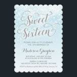 Vinter Wonderland Blue Girl Sexton 16:e födelsedag Inbjudningar<br><div class="desc">Blue and silver Sweet sixteen inbjudan till ett "Winter Wonderland" temat 16:e födelsedagsfesten. Made för att matcha min blå vintersnöflingsamling. Den här samlingen innehåller även inbjudningar till möhippa- och babydusch/sprinkle,  infogningar,  skyltar,  party-dekorationer,  favorittaggar och många fler! Om du har några frågor eller förfrågningar,  tveka inte att kontakta mig.</div>