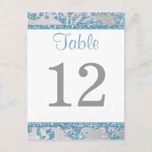 Vinter Wonderland Bordsnummer Card 2