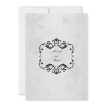 Vinter Wonderland bröllopsinbjudan