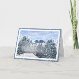 Vinter Wonderland Card Helgkort