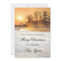 Vinter Wonderland First jul Photo Card