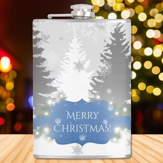 Vinter Wonderland Flask - Blue Fickplunta (Blue Winter Wonderland Flask)