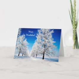 Vinter Wonderland Greeting Card Helgkort