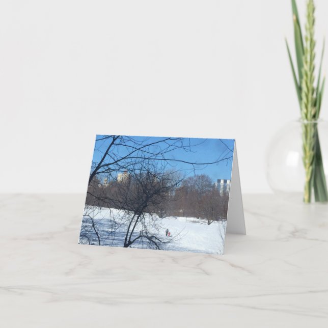 Vinter Wonderland Greeting Card Helgkort (Framsida)
