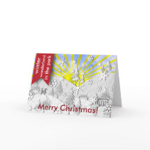 Vinter wonderland i parken hälsning