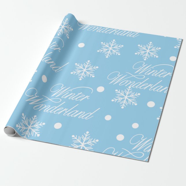 Vinter Wonderland jul Presentpapper (Utrullad)