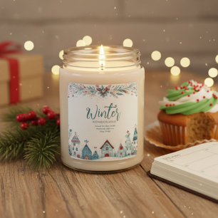 Vinter Wonderland julljus - etikett