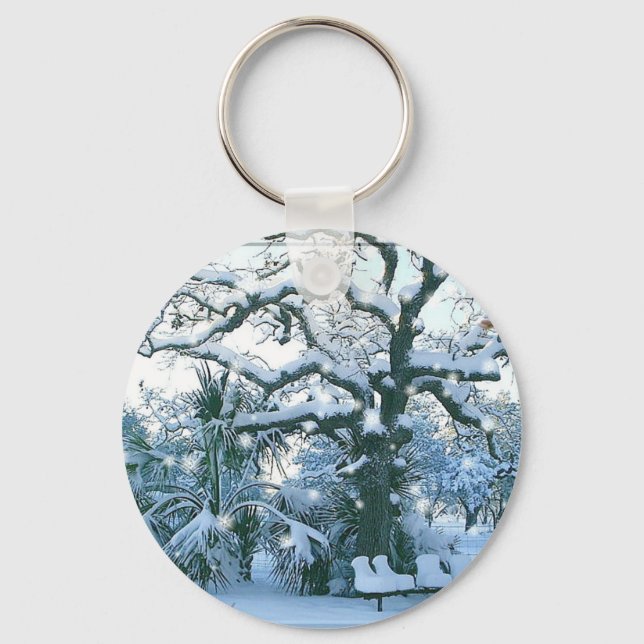 Vinter Wonderland Keychain Nyckelring (Framsida)