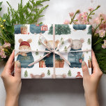 Vinter Wonderland: Möss i Vintage Sweaters" Presentpapper<br><div class="desc">Vår pappra inslagning av "Whimsical Winter Wonderland: Mice in Vintage Sweaters" är perfektens val att få dina presenter att framträda den här julhelgen. Oavsett om du är inslagen på presenter för nära och kära eller skapar handgjorda helgdag,  kommer den här designen att ge dina skapelser glädje och  av jul.</div>