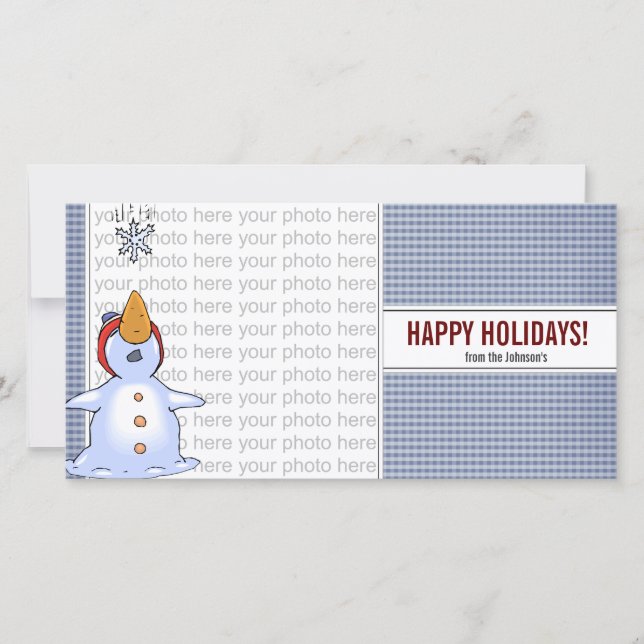 Vinter Wonderland Photo Card Julkort (Framsida)