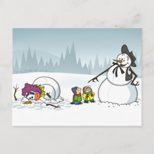 Vinter Wonderland Postkort Vykort