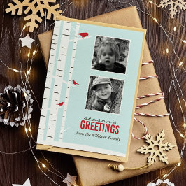 Vinter Wonderland Season Greetings Julkort