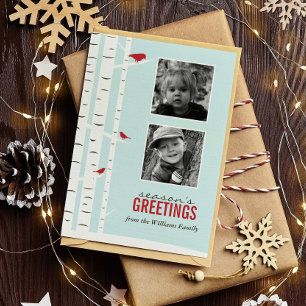 Vinter Wonderland Season Greetings Julkort