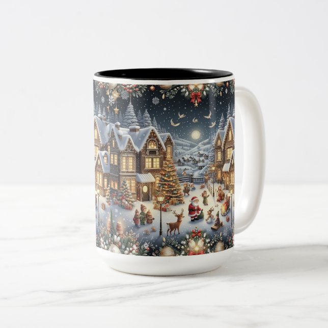 Vinter Wonderland Sips: Mysigt jul Magic Mugg (Framsida höger)