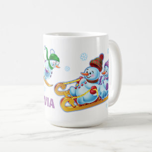 Vinter Wonderland snö People mugg