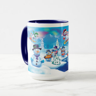 Vinter Wonderland snö people mugg användarnamn