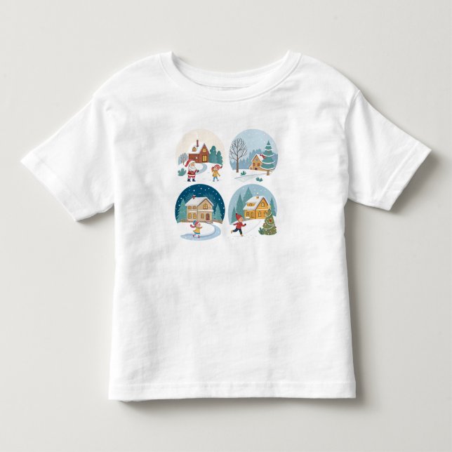 Vinter Wonderland T shirt. Shirt (Framsida)