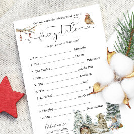 Vinter Woodland Baby Shower Guessing Game