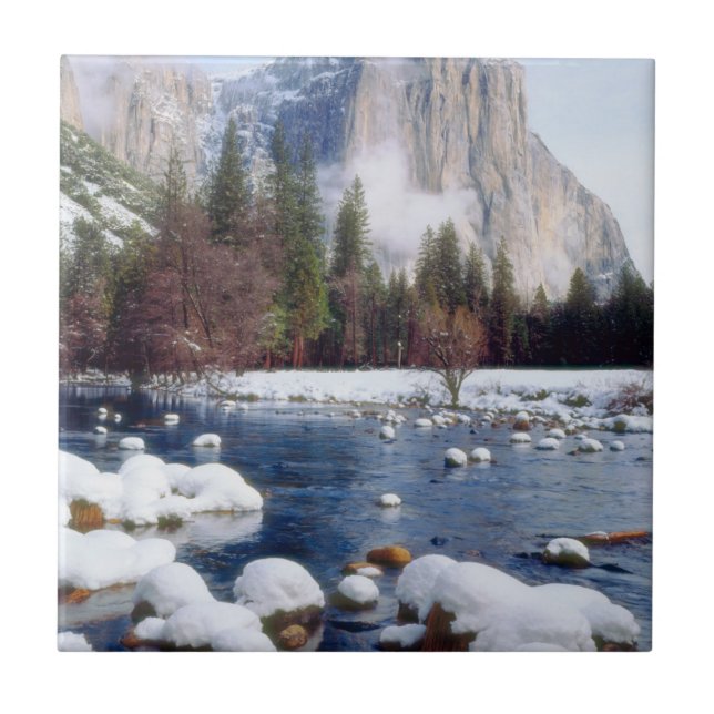 Vinter Yosemite National Park Kakelplatta (Framsidan)