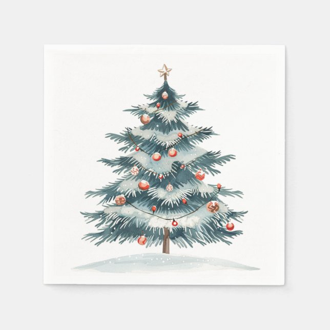 Vinter, Yule och julafton Pappersservett (Framsidan)