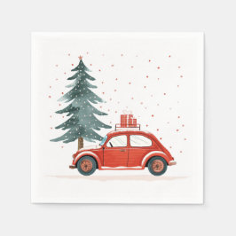 Vinter, Yule och julklackor Pappersservett