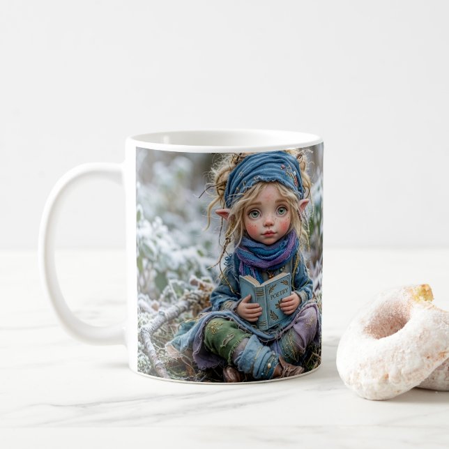 Vinterälva Kaffemugg (Med munk)