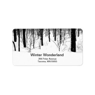 Vinterande Adressetikett