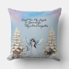 Vinteränglar är överallt dekorativ kudde