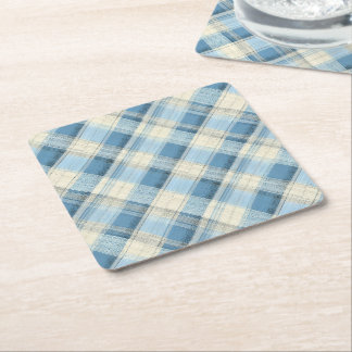 Vinterarv Tartan | Frostbite Glen Diamond Underlägg Papper Kvadrat
