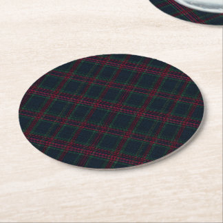 Vinterarv Tartan | Lodge Diamond Underlägg Papper Rund