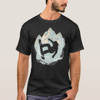Vinteräventyr Snowboard Skidsport För Män T Shirt