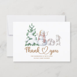 Vinterbabydusch - tack för ditt kort