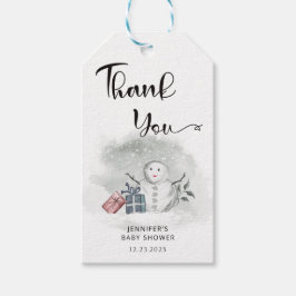 Vinterbabydusch tack presentetikett