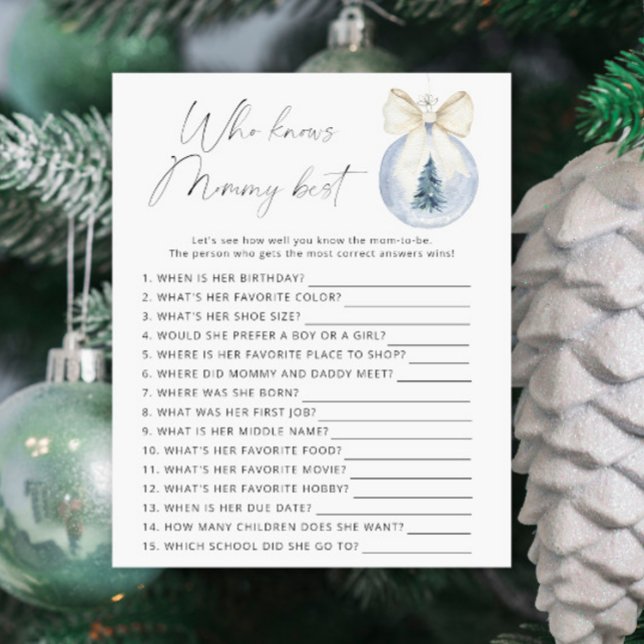 Vinterbabydusch Vem vet mamma bäst (Skapare uppladdad)