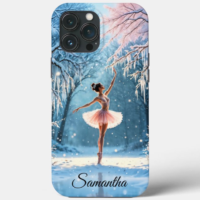 Vinterbalett isdans frostig skogsvy (Baksida)