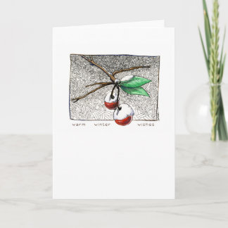 Vinterbär card jag - färg kort