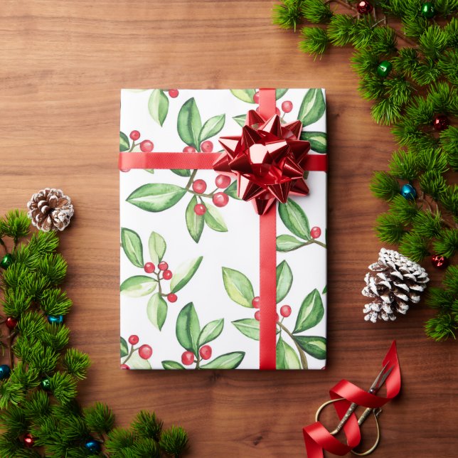 Vinterbär mönster presentpapper (Julgåva)