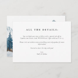 Vinterbergen Gräs Träd Bröllop Tilläggskort