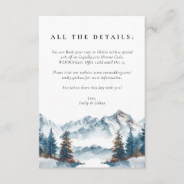 Vinterbergen Gräs Träd Bröllop Tilläggskort