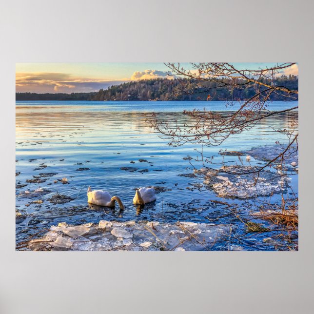 Vinterberget 4k Tapet enkelt liggande liggande pun Poster (Framsidan)