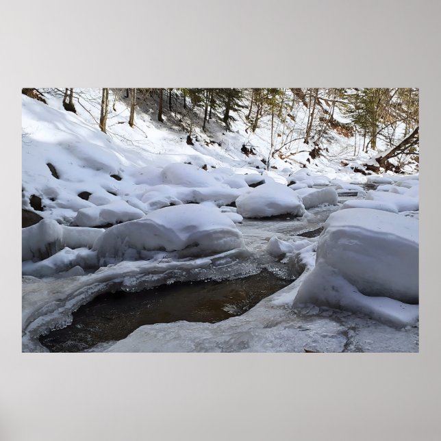 Vinterbergsflod – Wild Nature Rumänien Poster (Framsidan)