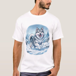 Vinterbergshund Brösttryck T Shirt
