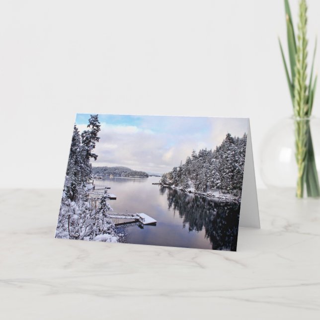 Vinterbild av snö kort (Framsida)