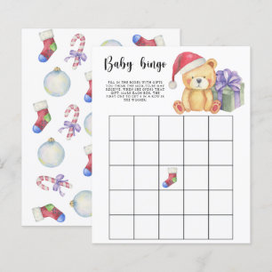 Vinterbjörn - Baby shower bingo spel