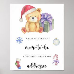 Vinterbjörn - Hjälp Busy Mamma att Poster