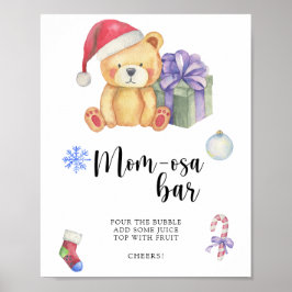 Vinterbjörn \ Mamma-osa pub Poster