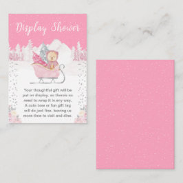 Vinterbjörn Rosa släde Display Dusch Tilläggskort